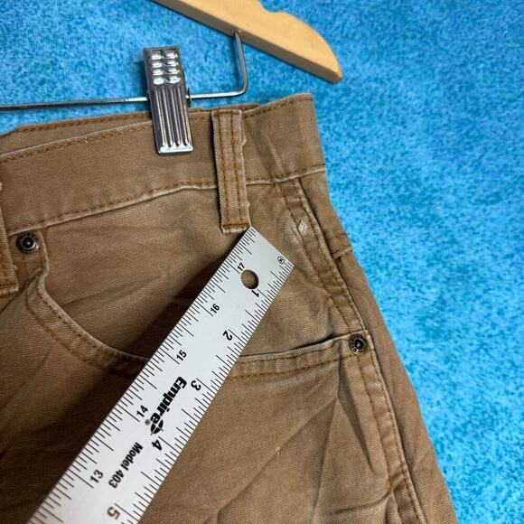 Vintage Dickies Carpenter Jorts Mens 34 Tan Y2K Utility Work Shorts 34x10 - Picture 6 of 16